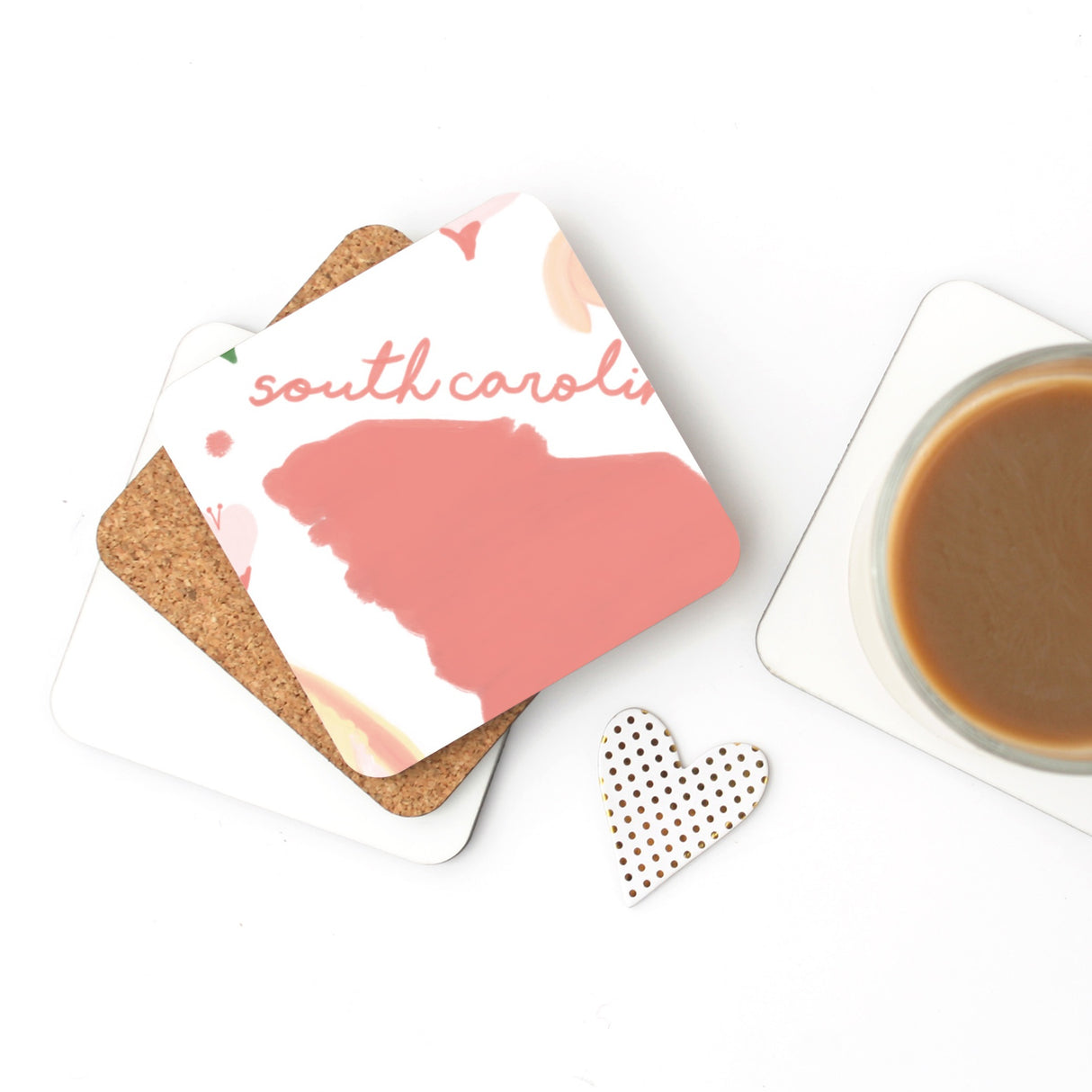 Cork Coaster - South Carolina Fresh State