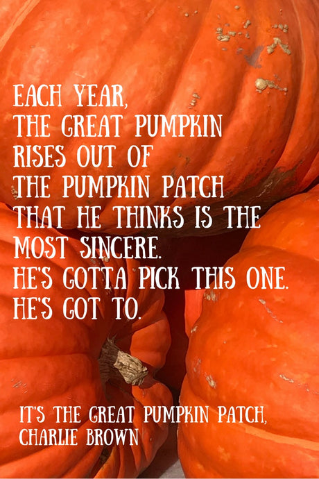 Each Year, the Great Pumpkin Rises - tandemfortwo.com