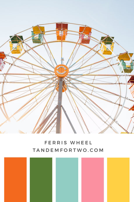 August Color Palettes from Tandem For Two