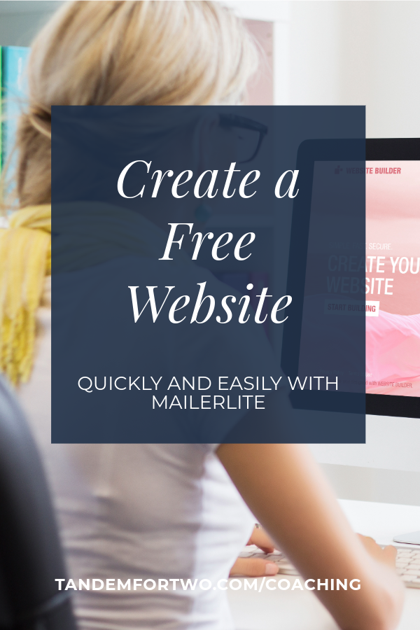 Create a Free Website with MailerLite
