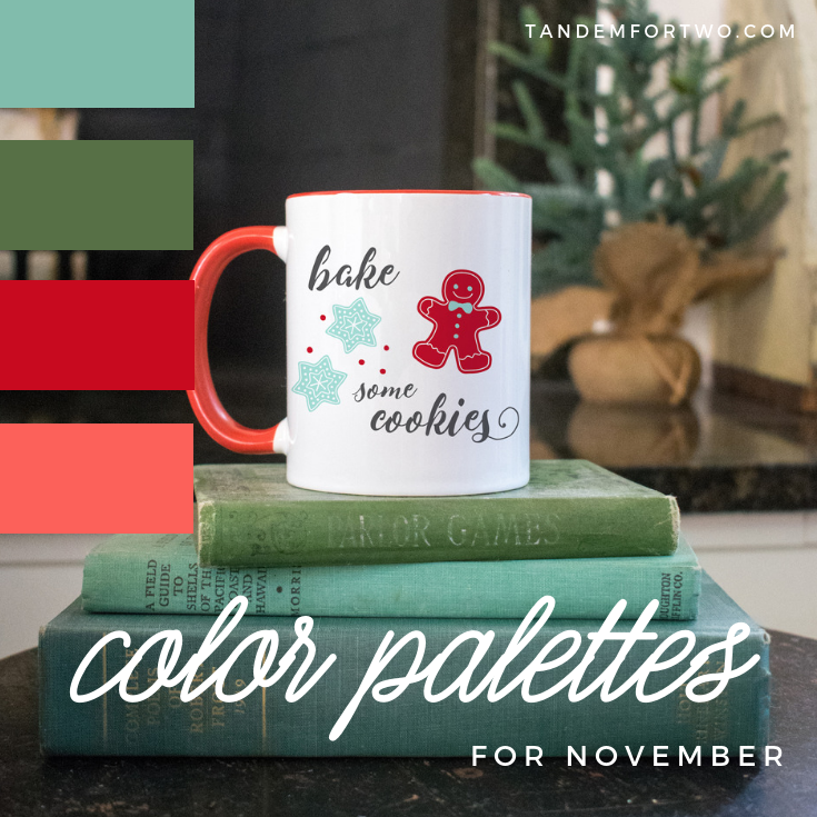 November Color Palettes from Tandem For Two
