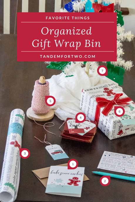Organized Gift Wrap Bin - Tandem For Two