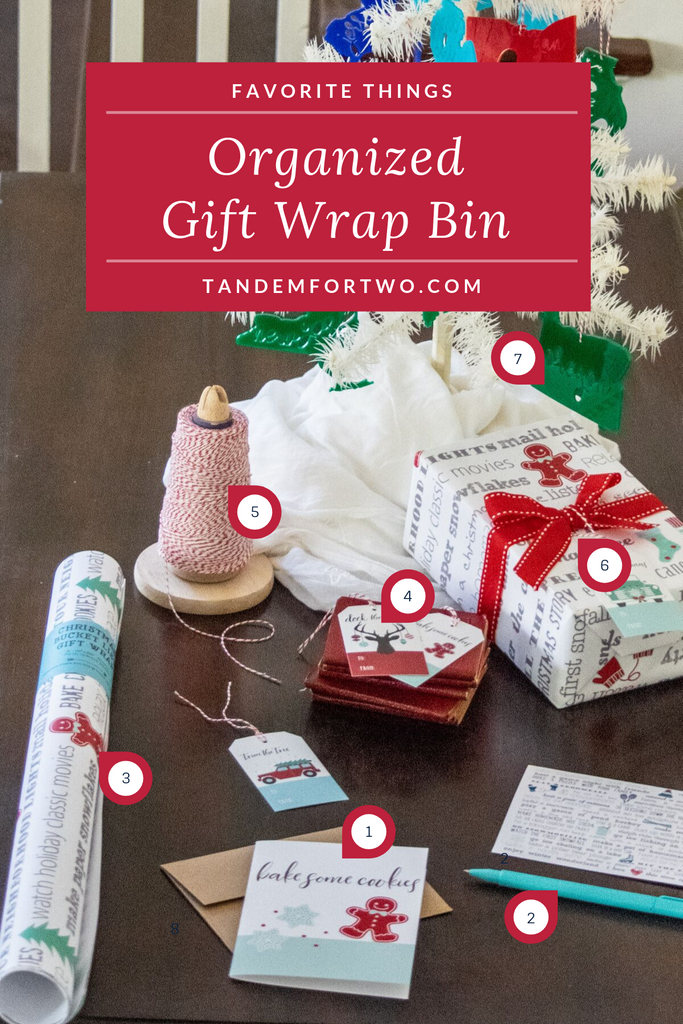 Organized Gift Wrap Bin - Tandem For Two