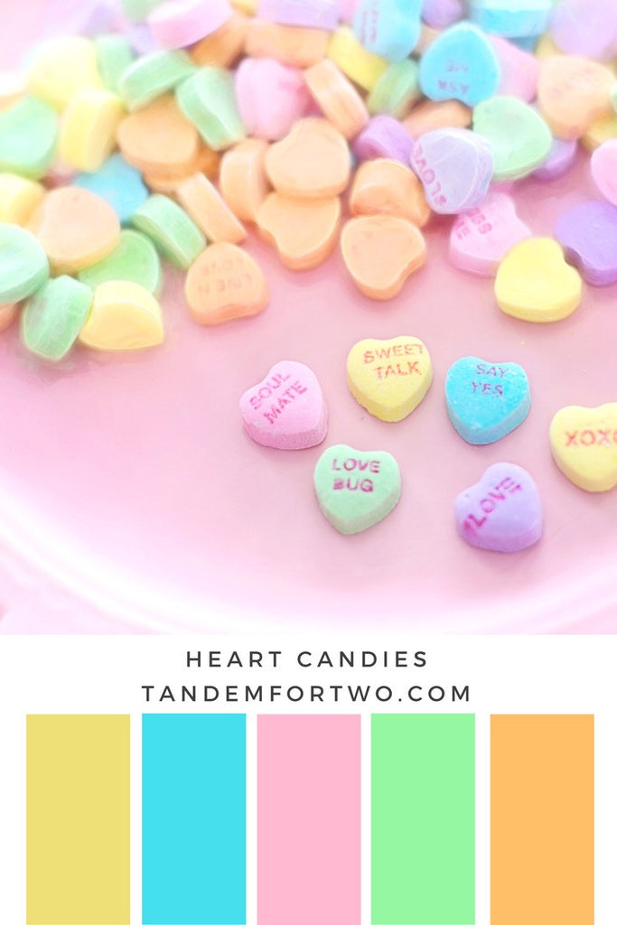 February Color Palettes from Tandem For Two