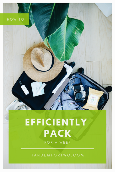 How To Efficiently Pack for a Week - tandemfortwo.com