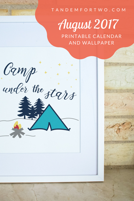 Freebie: August 2017 Calendar