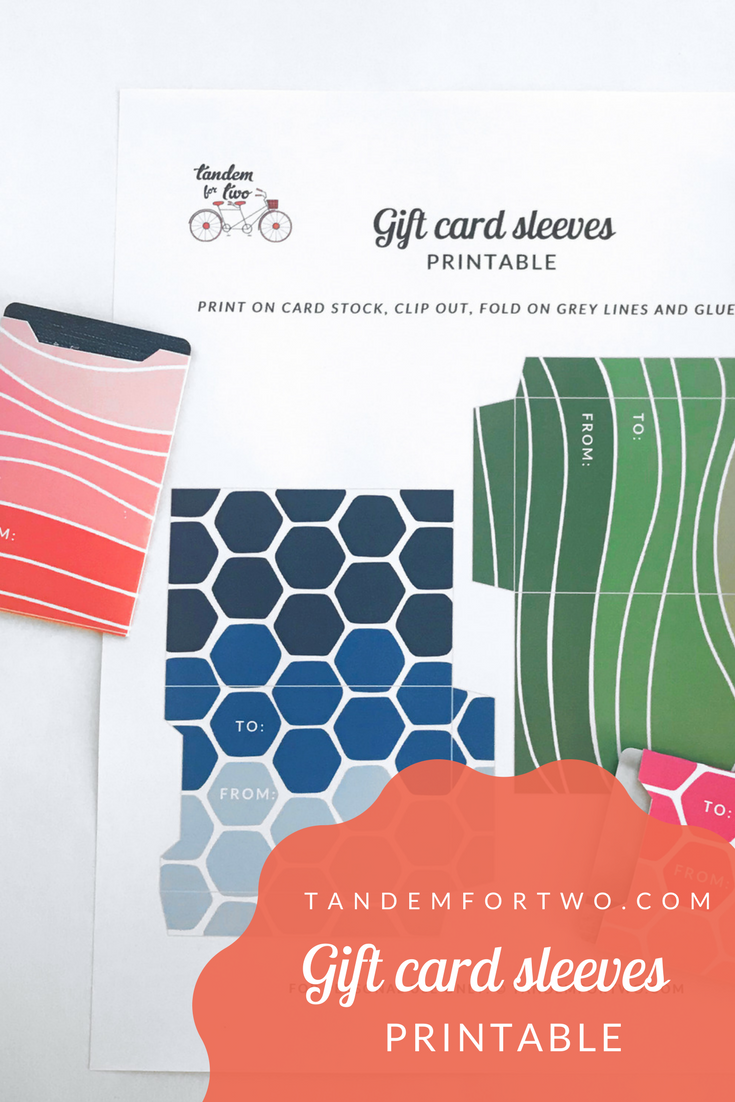Freebie: May 2018 Gift Card Sleeves Printable - tandemfortwo.com