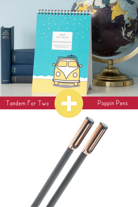 Tandem For Two + Poppin Pens