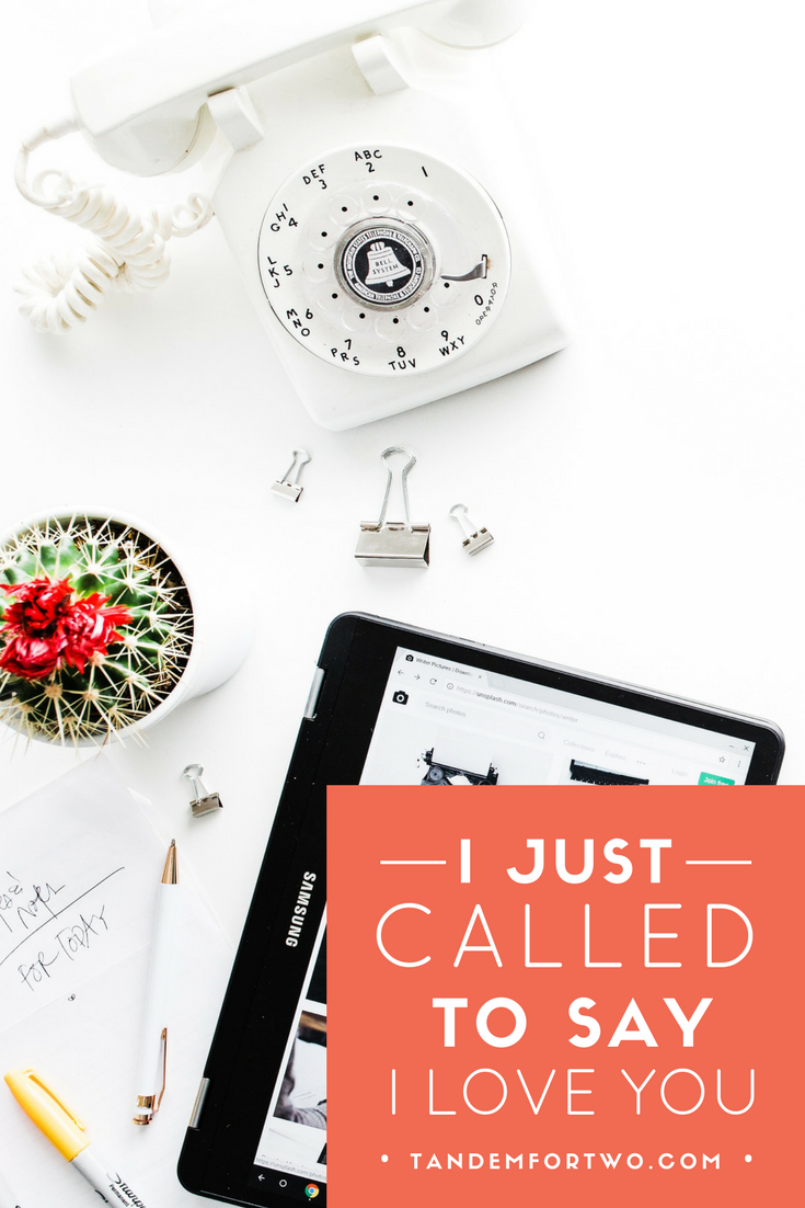 May = I Just Called to Say I Love You - tandemfortwo.com