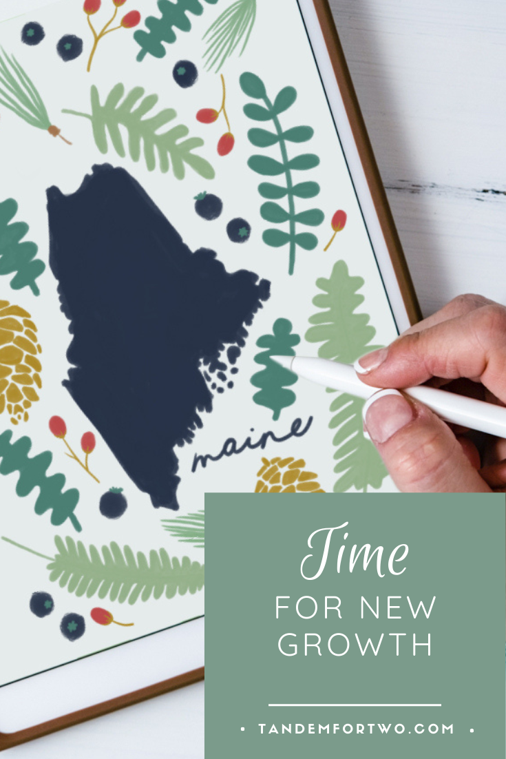 Time For New Growth Artist drawing iPad