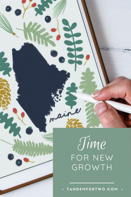 Time For New Growth Artist drawing iPad