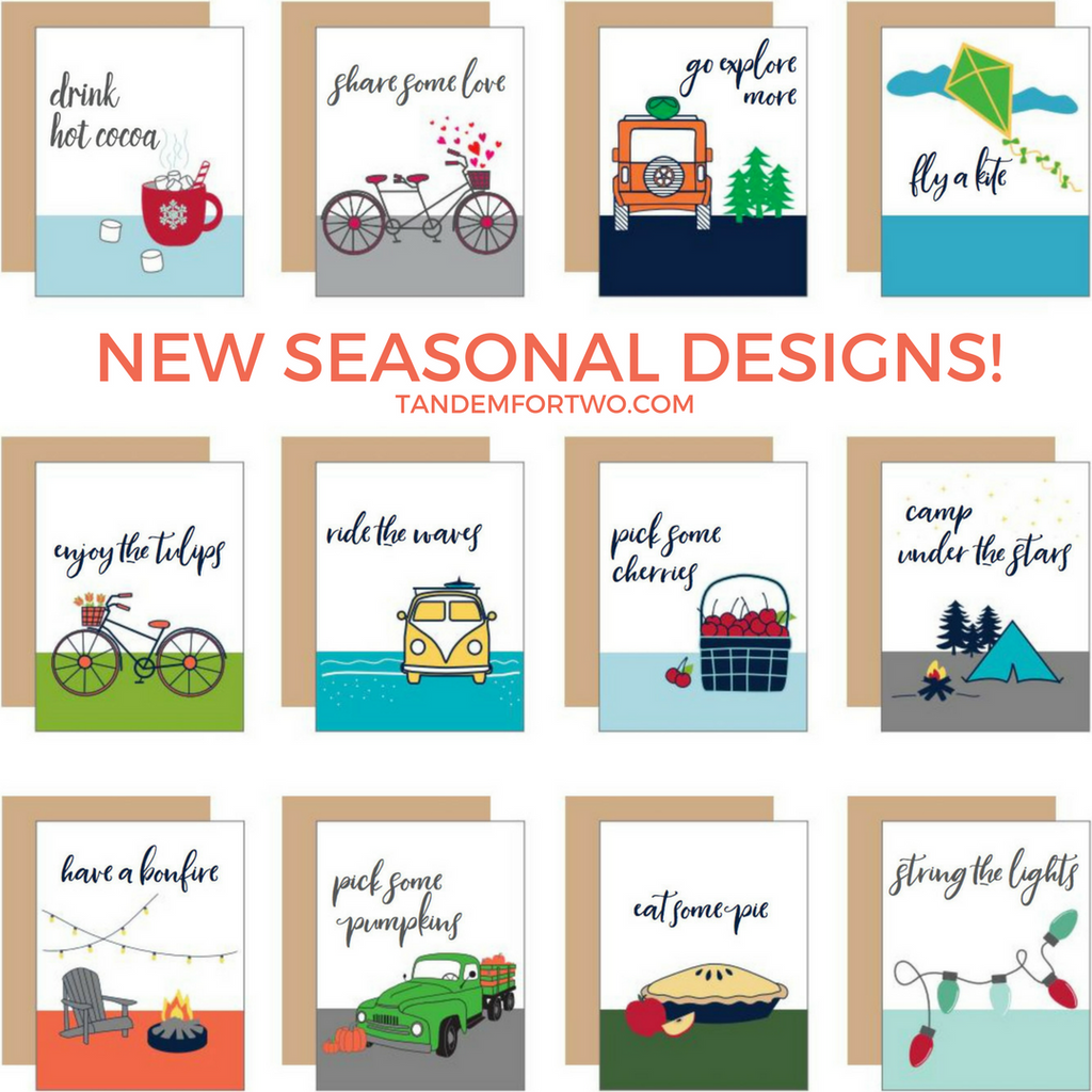 Stock Up on our NEW Seasonal Designs!