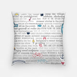 Pillow Case 18 Inch - Winona Lake Bucket List
