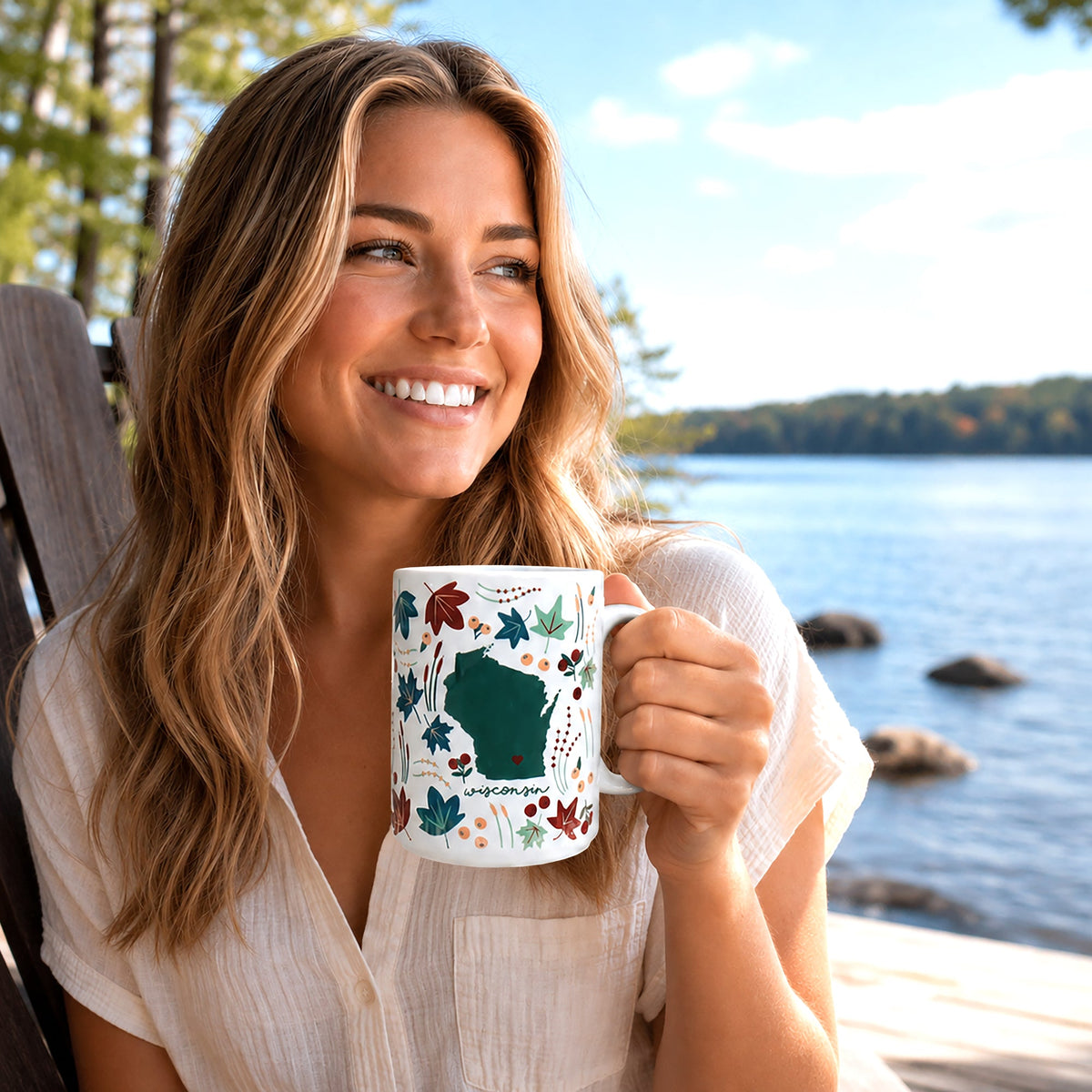 Wisconsin - 15 oz Ceramic Mug