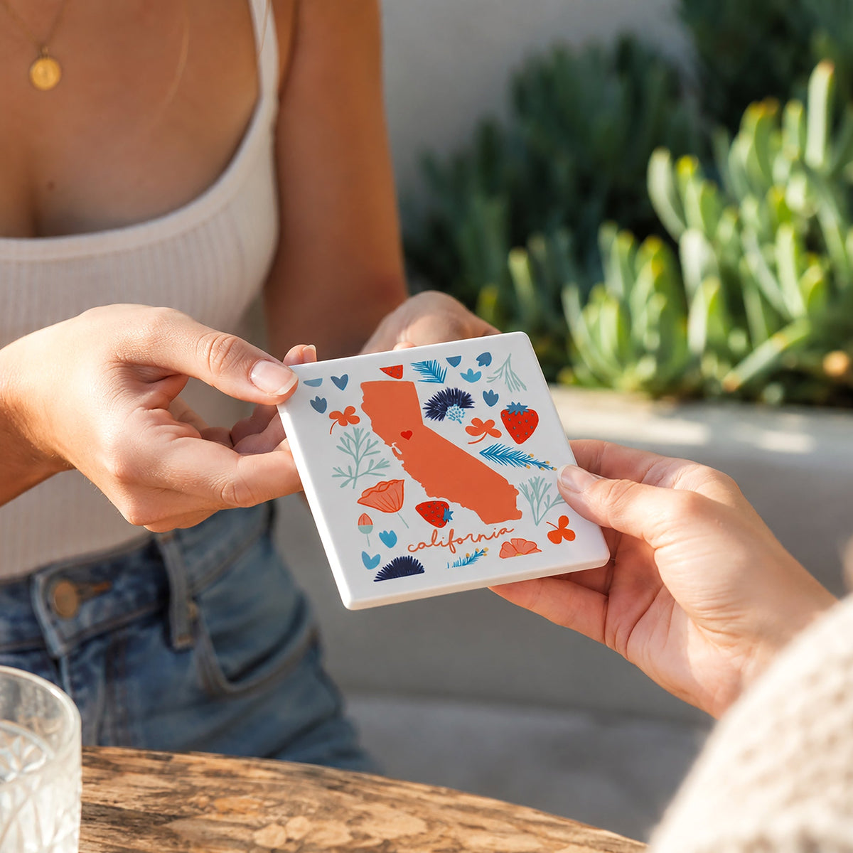 California - Ceramic Coaster