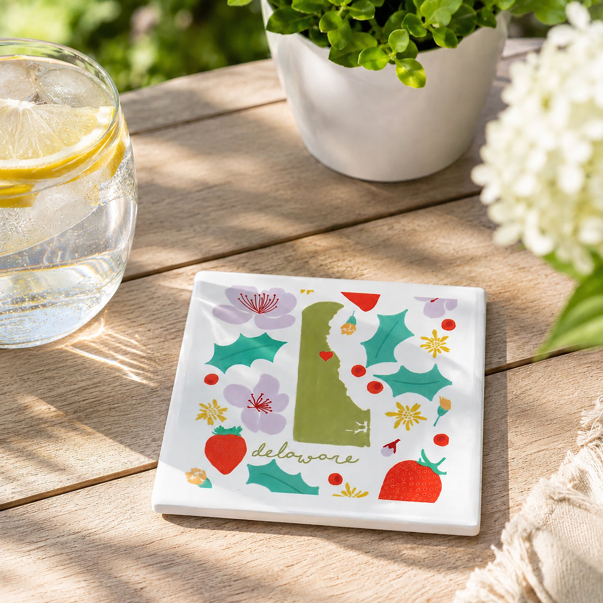 Delaware - Ceramic Coaster