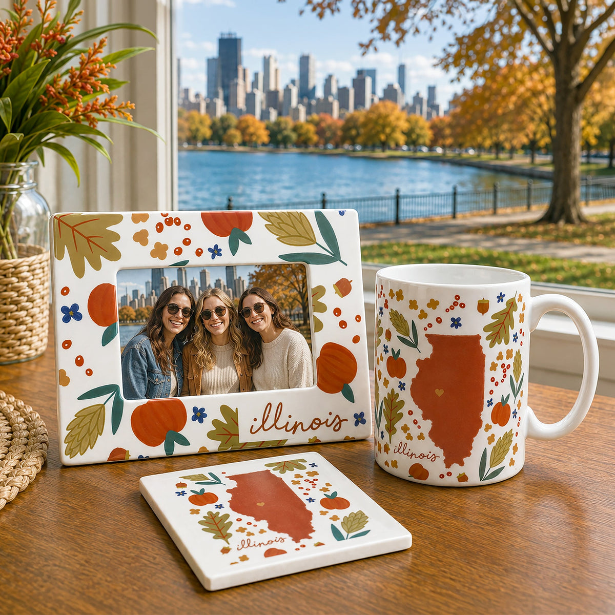 Illinois - Ceramic Coaster