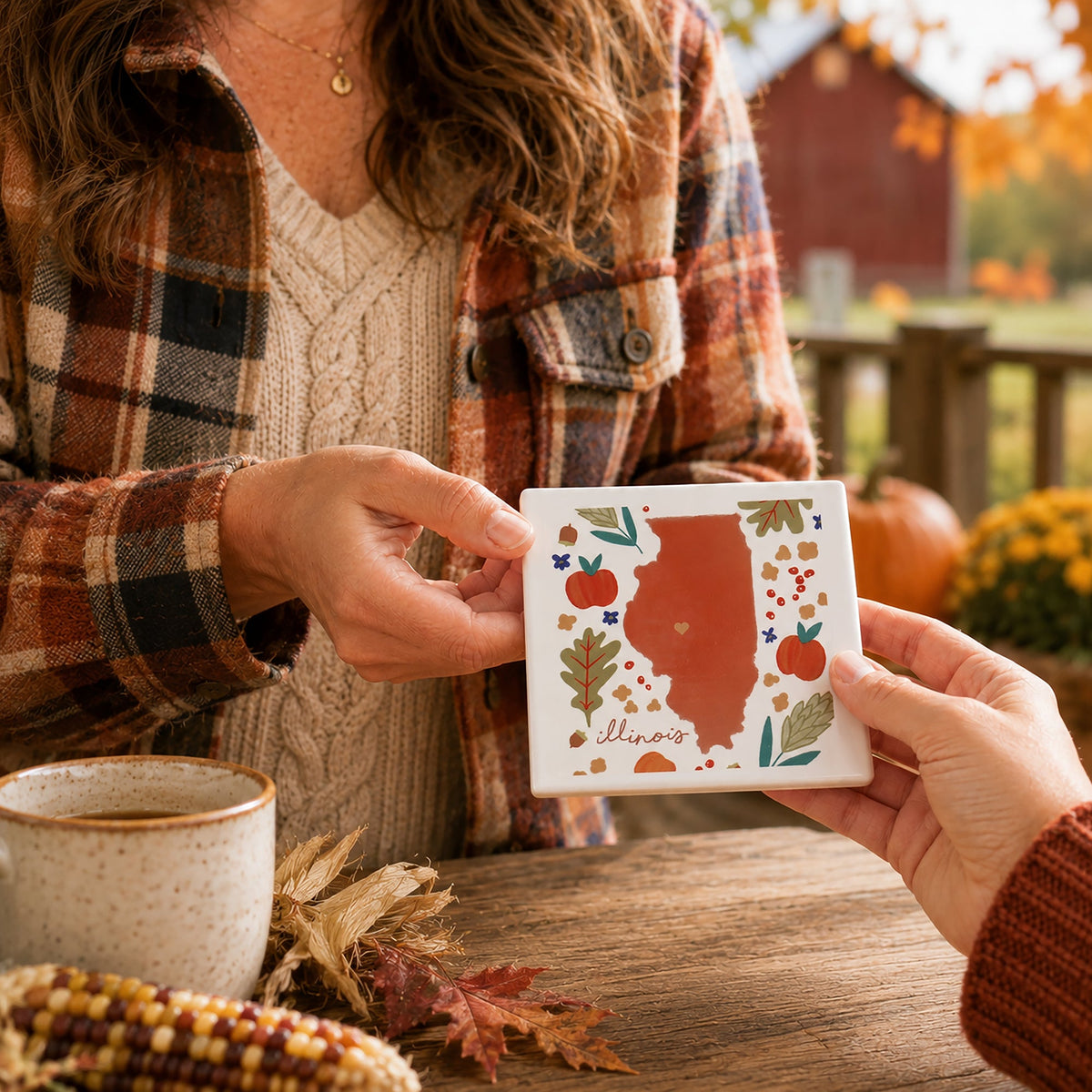 Illinois - Ceramic Coaster