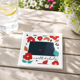 North Dakota - Ceramic Coaster