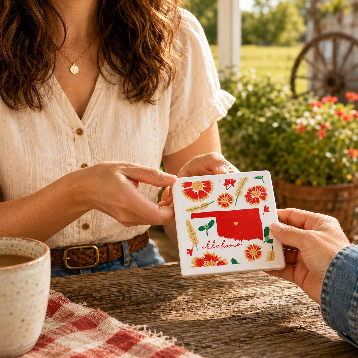 Oklahoma - Ceramic Coaster