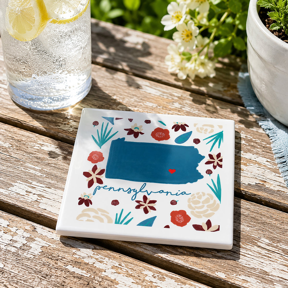 Pennsylvania - Ceramic Coaster