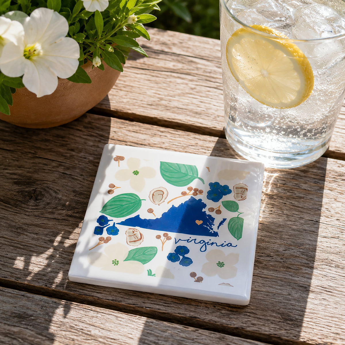 Virginia - Ceramic Coaster
