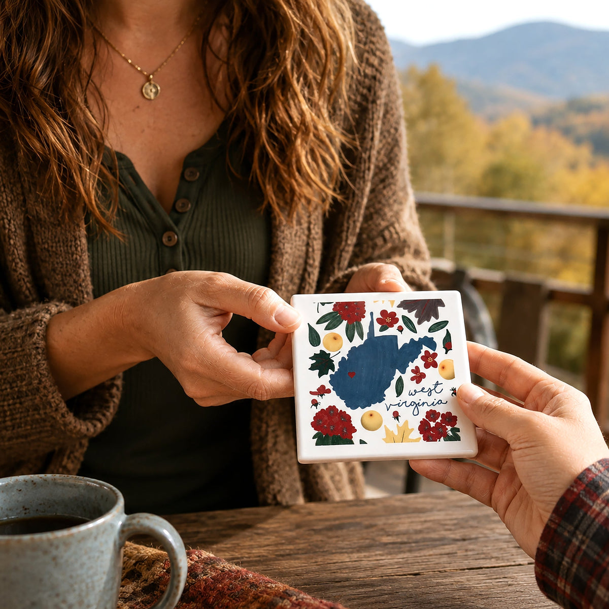 West Virginia - Ceramic Coaster