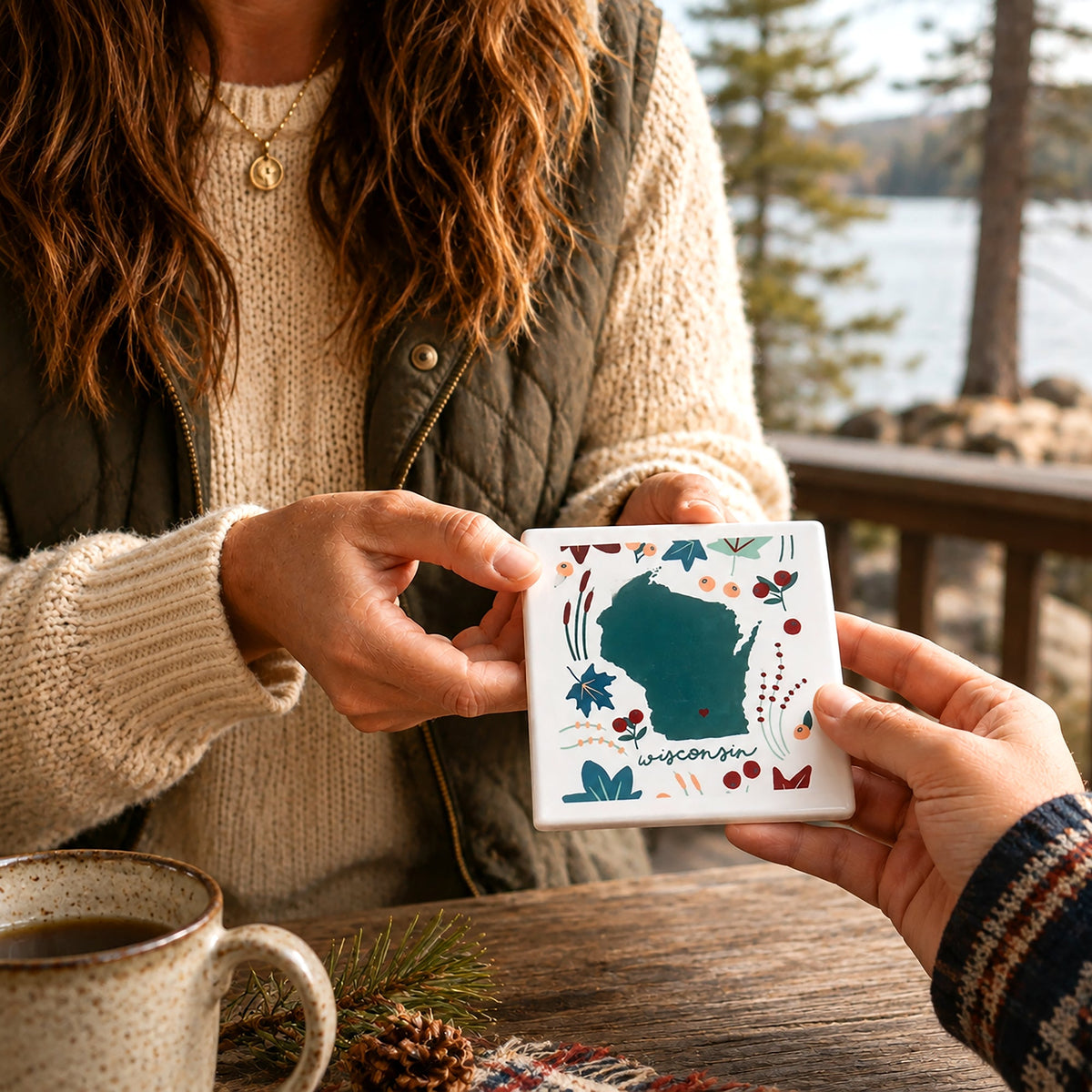 Wisconsin - Ceramic Coaster