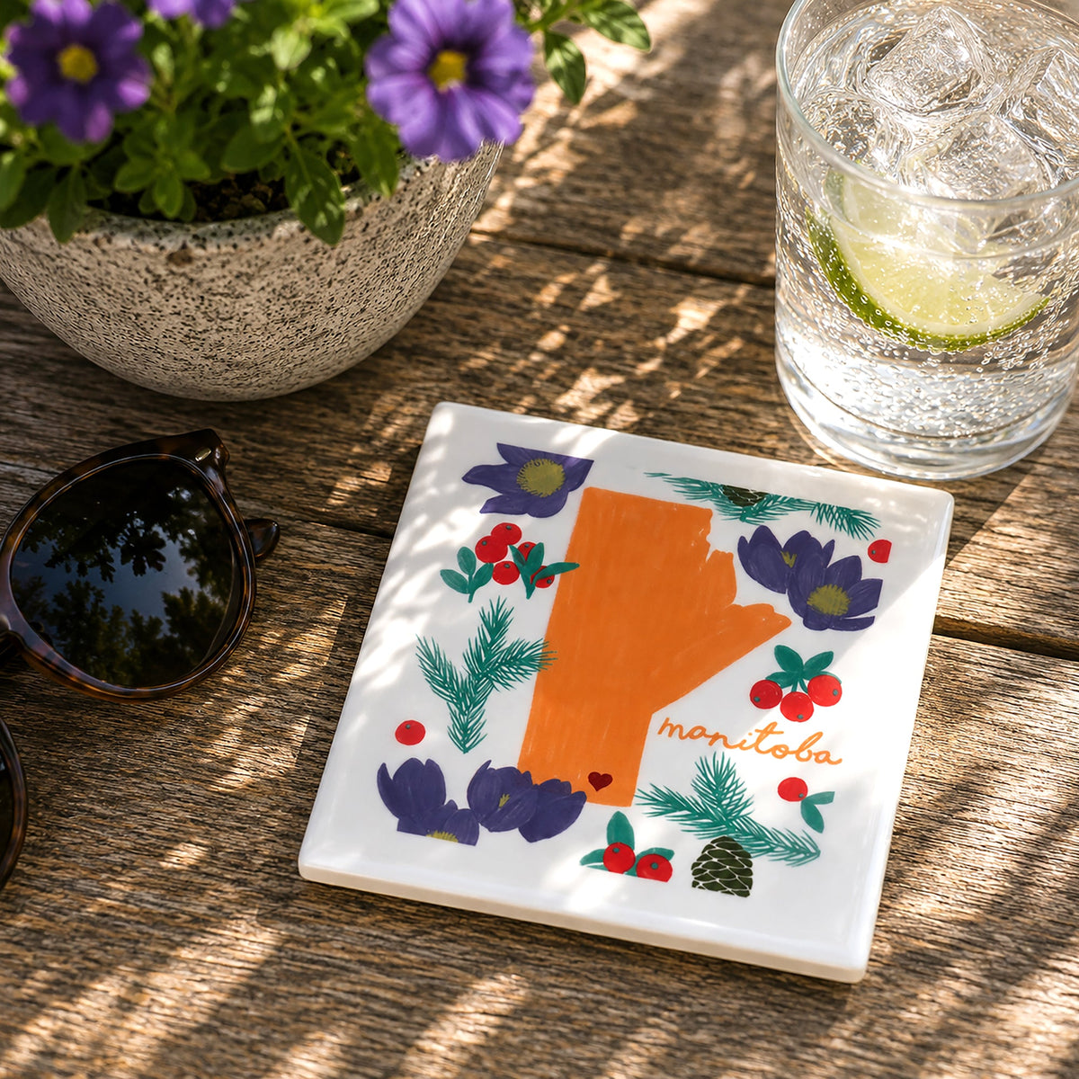 Manitoba - Ceramic Coaster