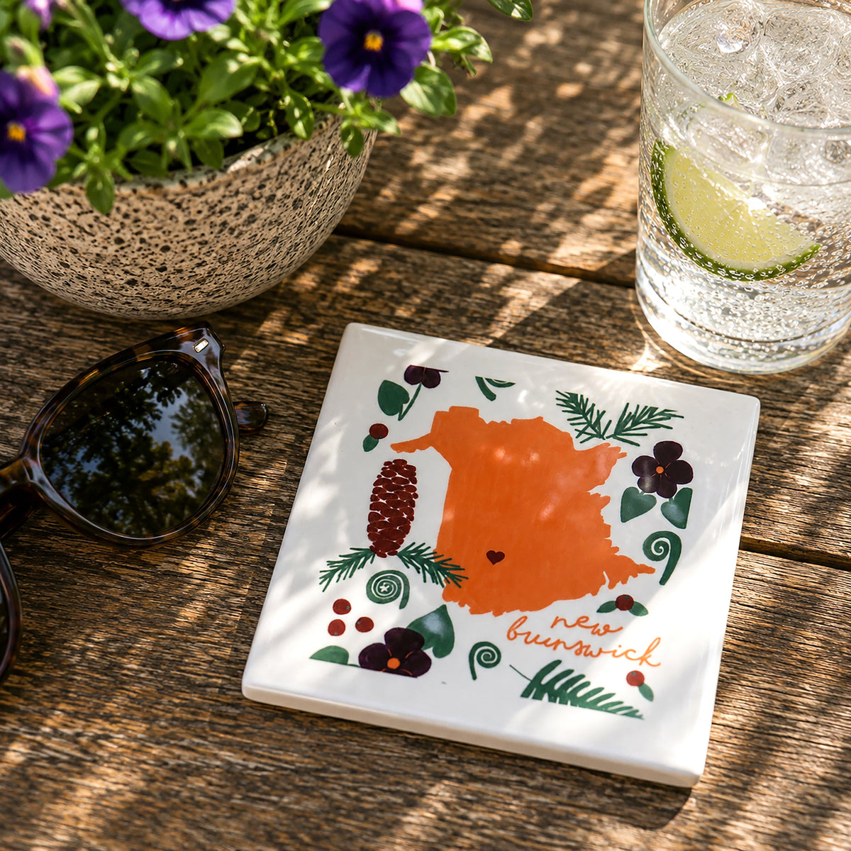 New Brunswick - Ceramic Coaster