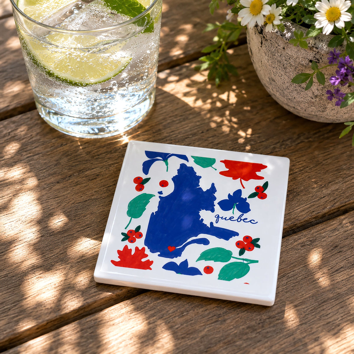 Quebec - Ceramic Coaster