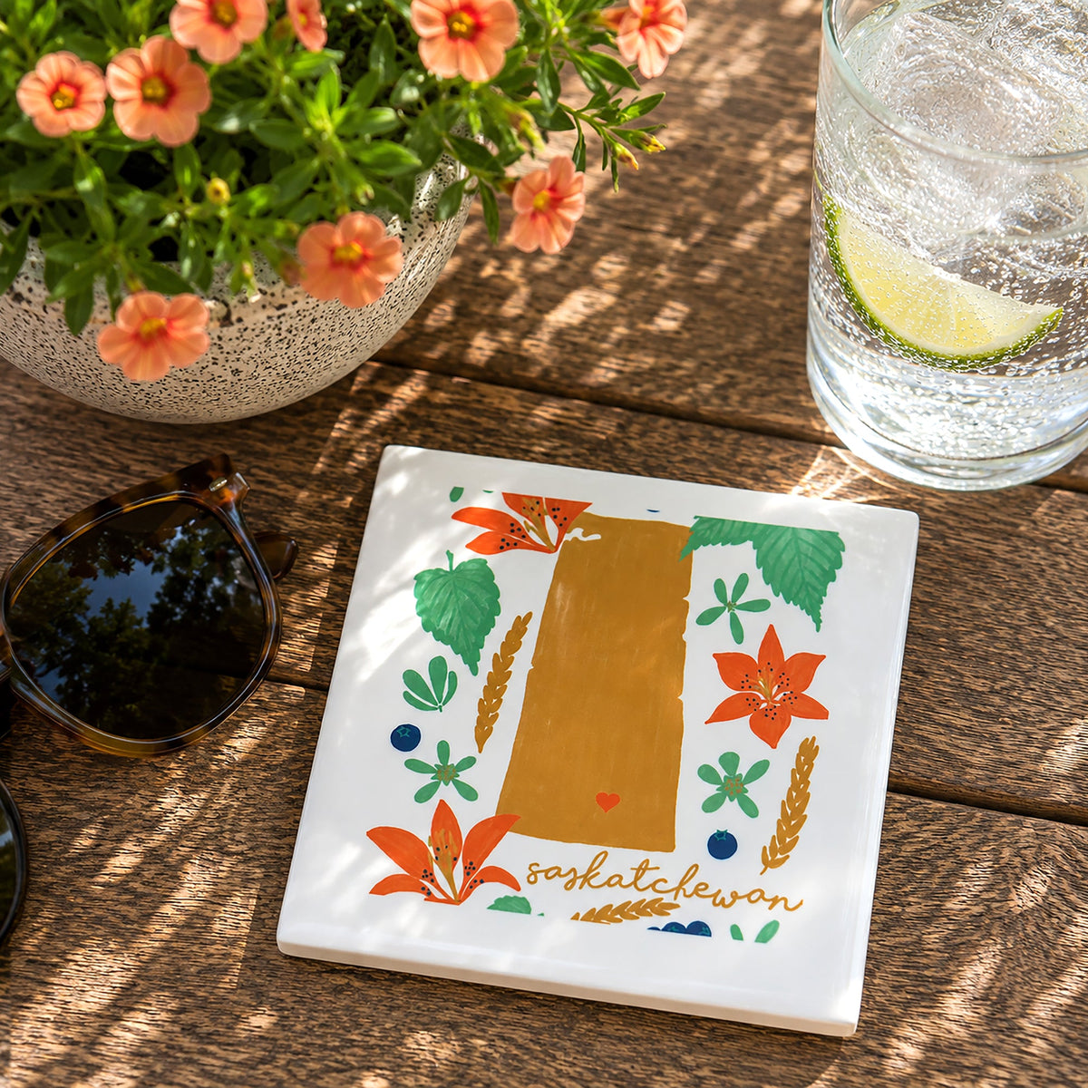 Saskatchewan - Ceramic Coaster