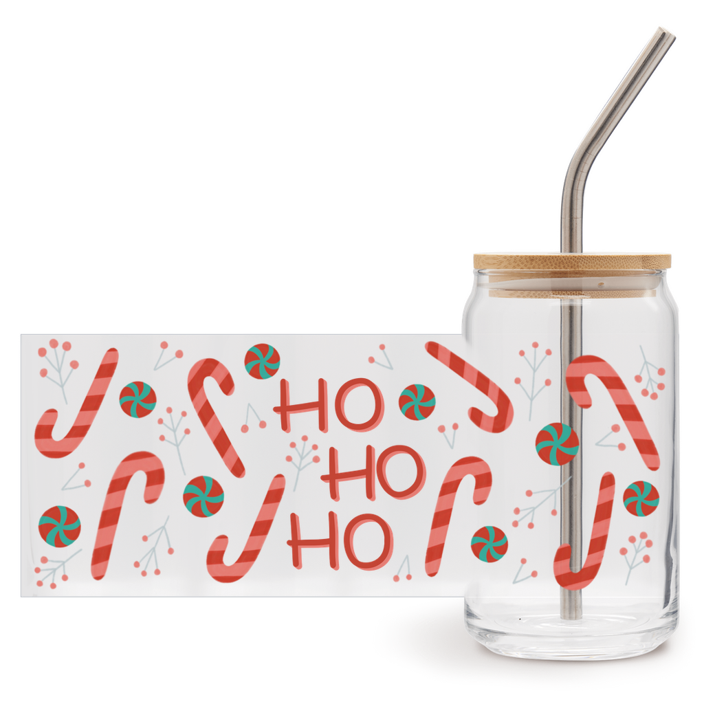 Soda Can Glass - 16 oz Peppermints