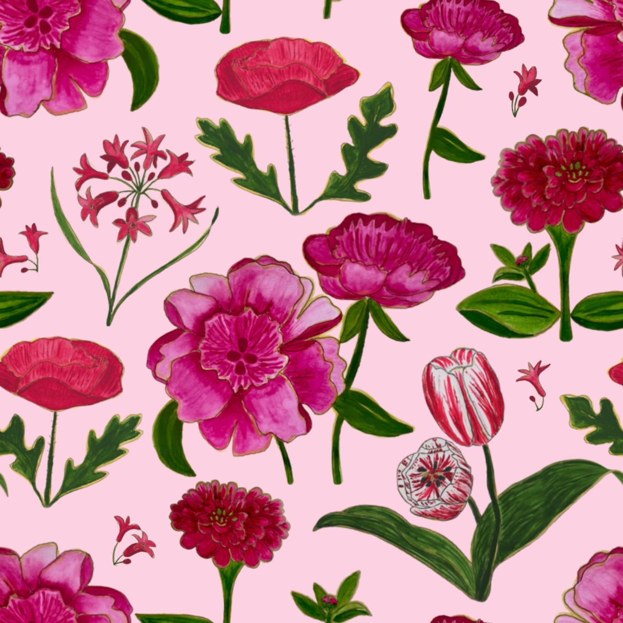 Botanical Bouquet - Pink