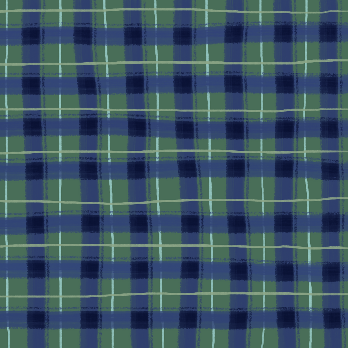 Christmas Tartan Navy
