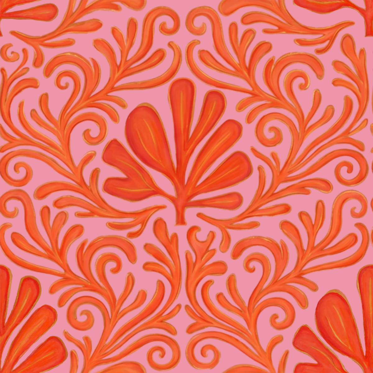 Coral Scroll