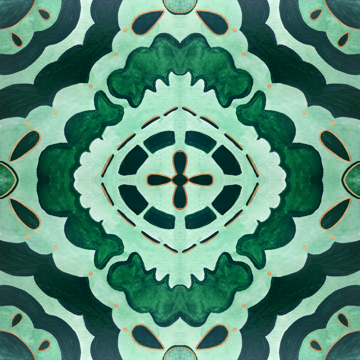 Evergreen Ripple Medallion