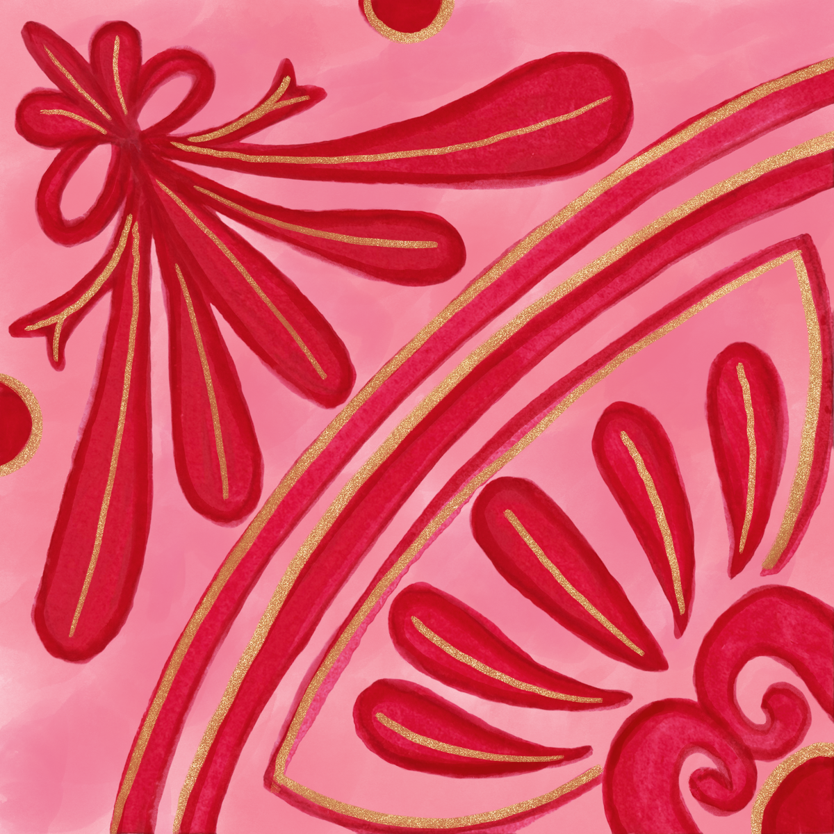 Gilded Bow Tile
