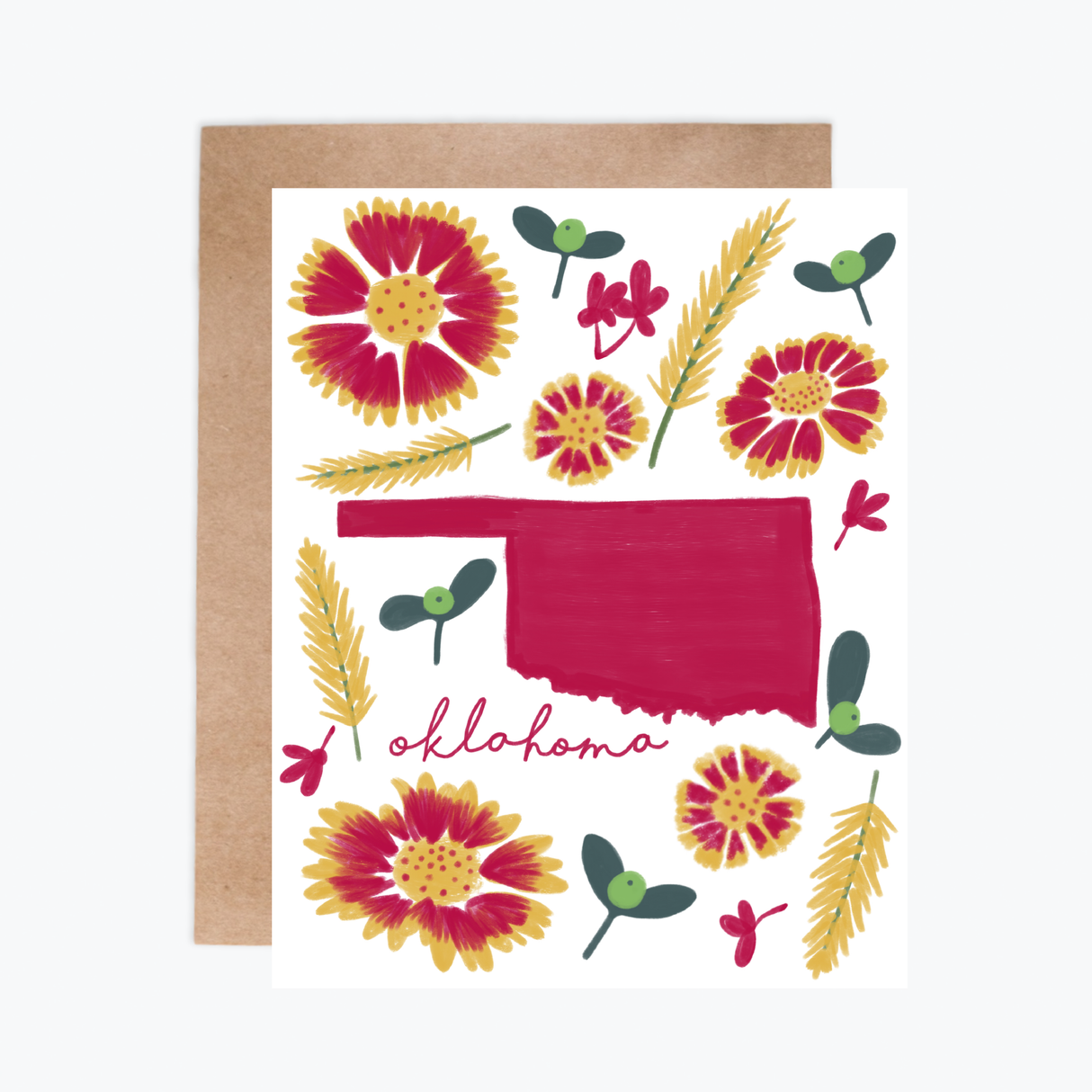 Greeting Card - Oklahoma Fresh State