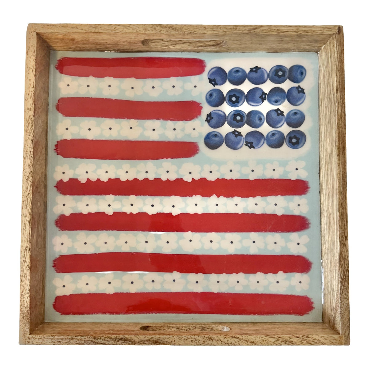 Enameled Fruit Flag Tray