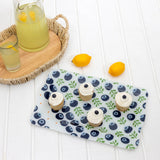 Fruitful Livin' - Blueberries 16.75" x 11" Glass Serving Tray