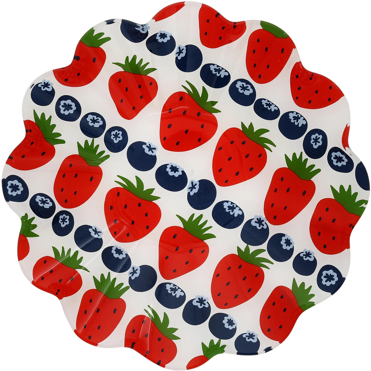 Fruitful Livin' - Strawberries 9.25" Glass Bowl