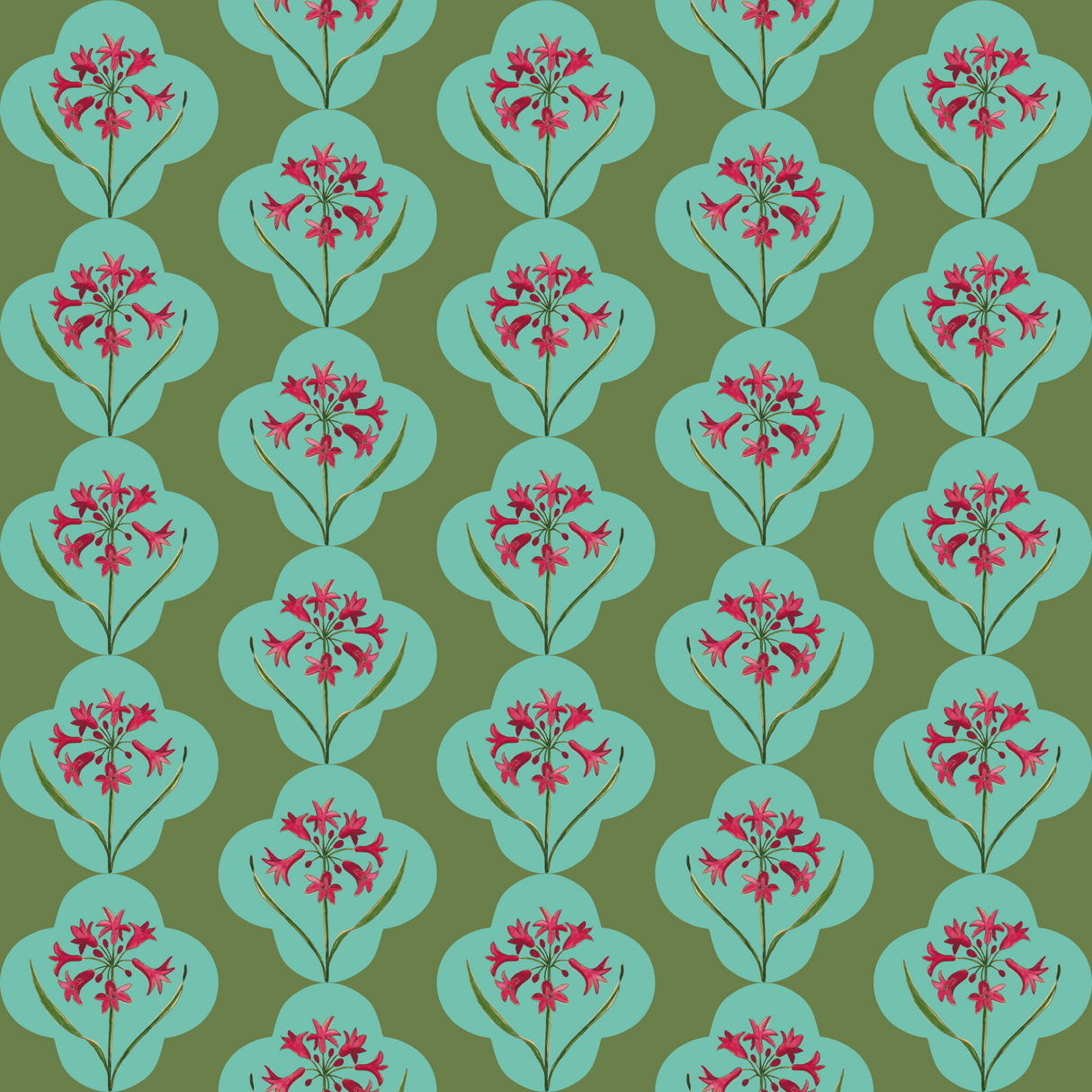 Lattice Bloom - Olive