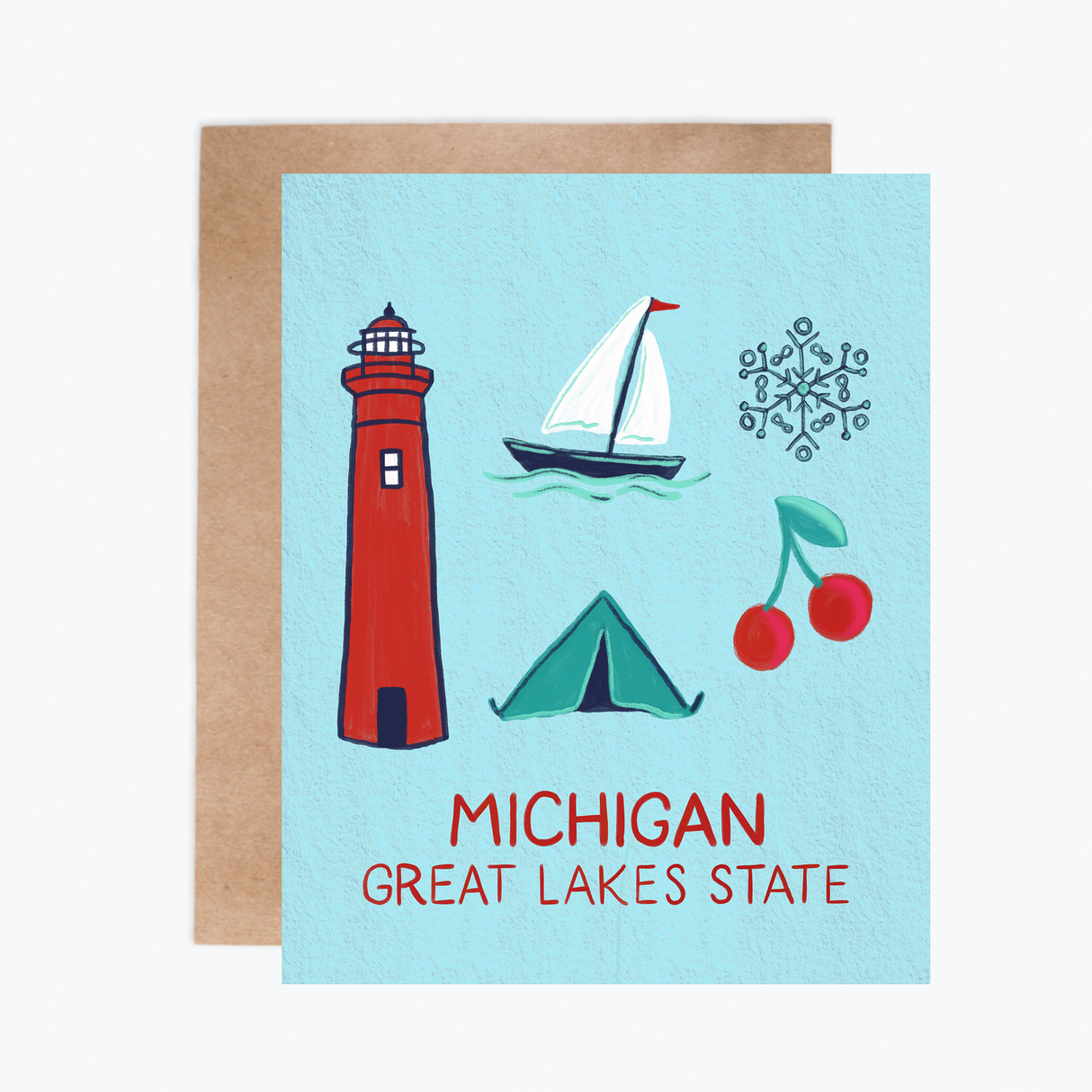 Greeting Card - Michigan Landmarks