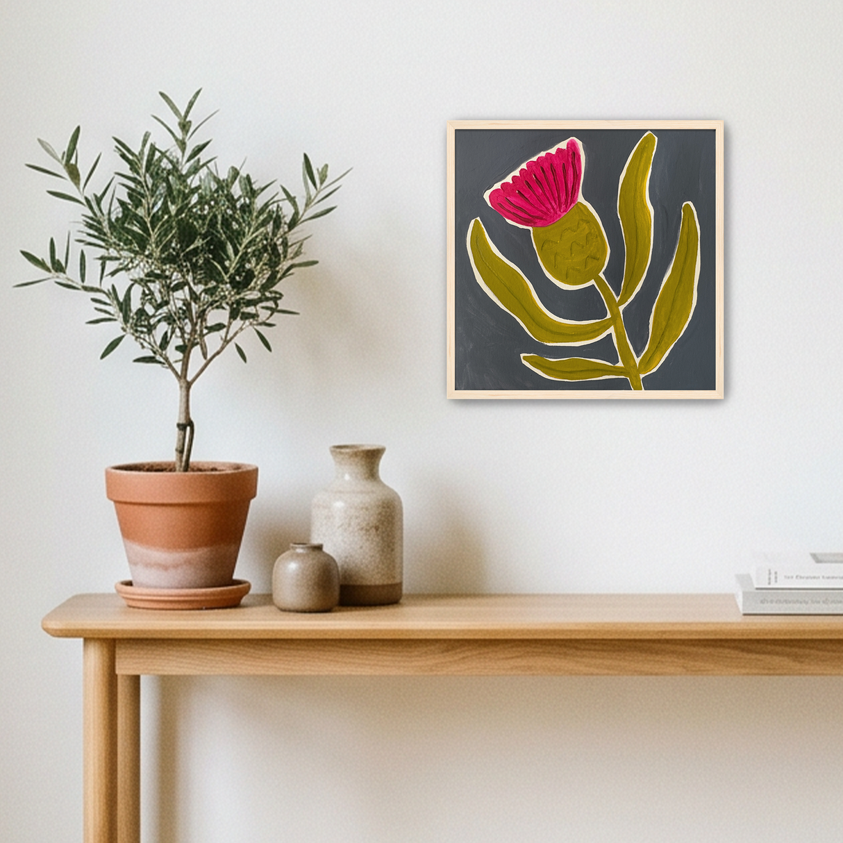 Framed Art Print - Nordic Thistle mockup