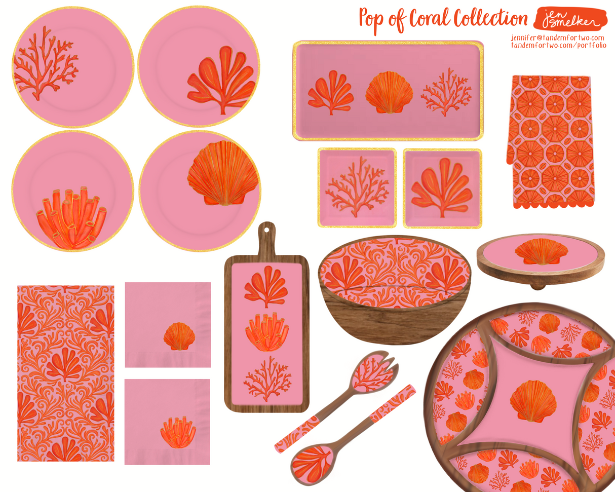 Pop of Coral Products