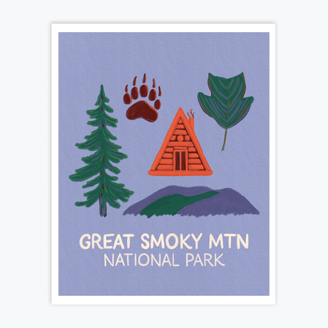 Art Print - Smoky Mountains Landmarks