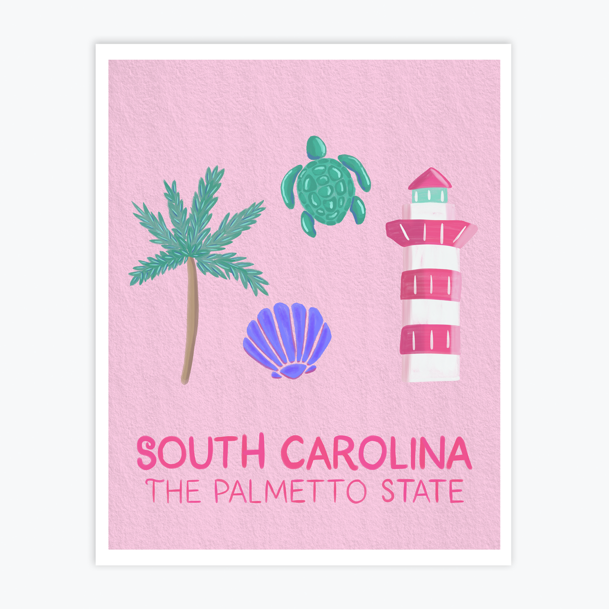 Art Print - South Carolina Landmarks