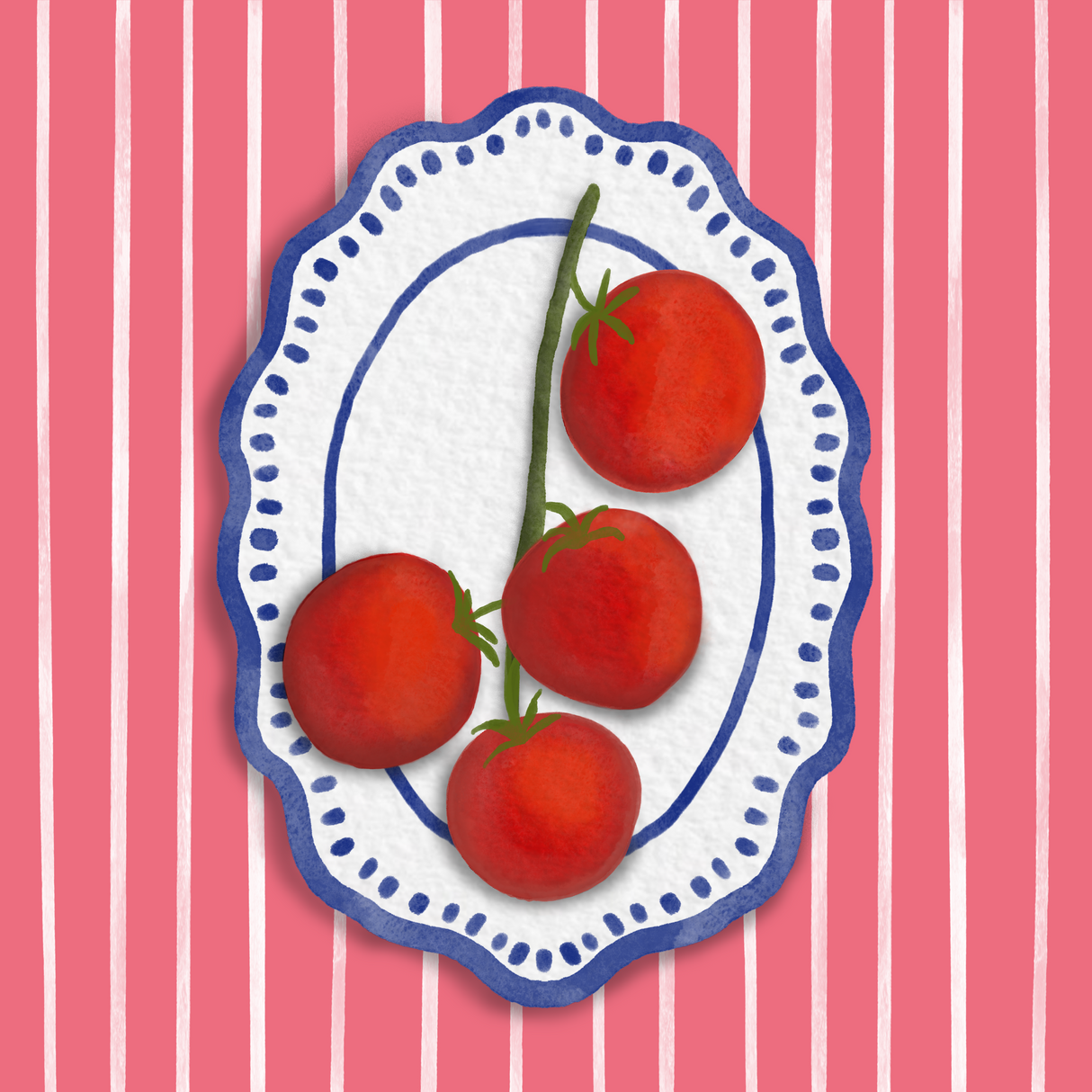 Amalfi Tomato Coasters