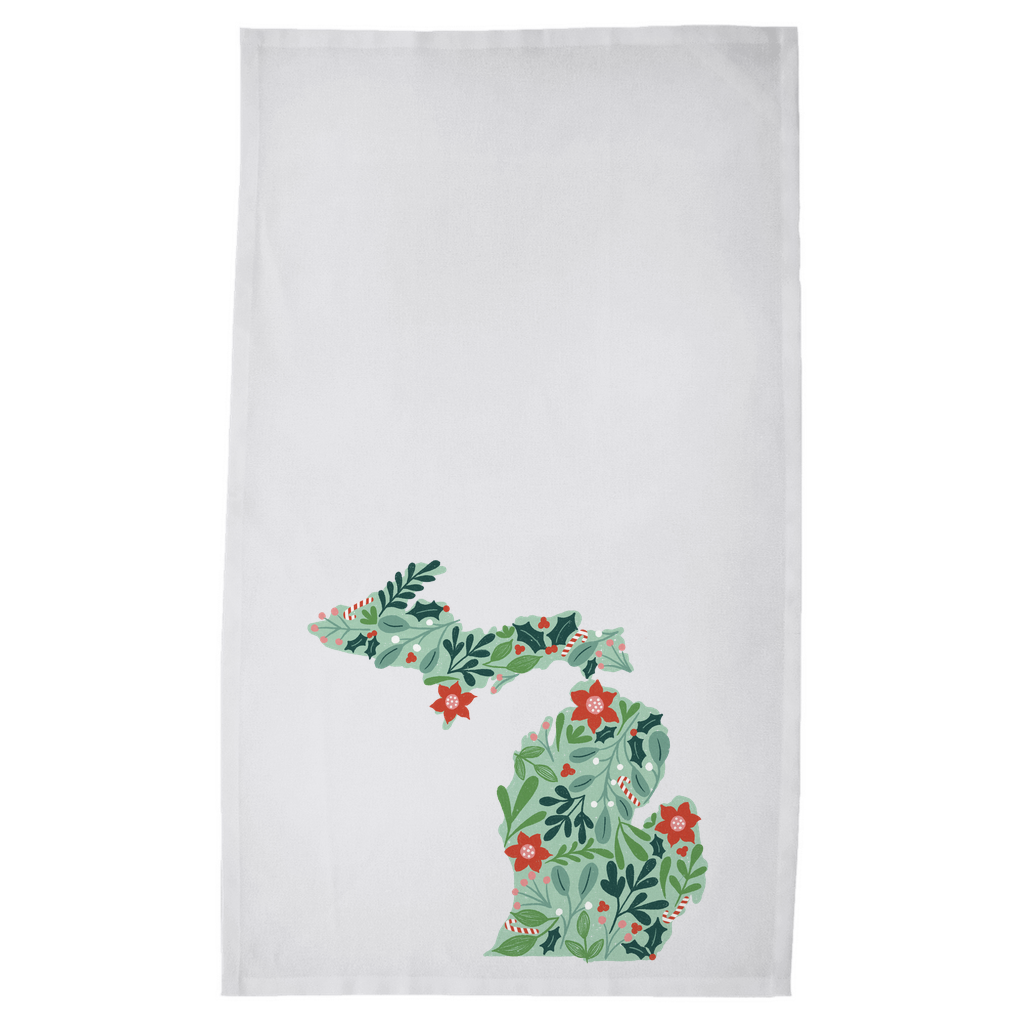Tea Towel - Michigan Christmas